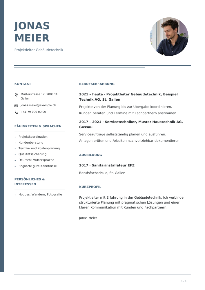 Lebenslauf – Steel Editorial