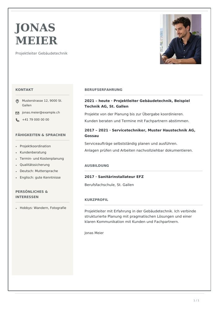Lebenslauf – Ivory Precision