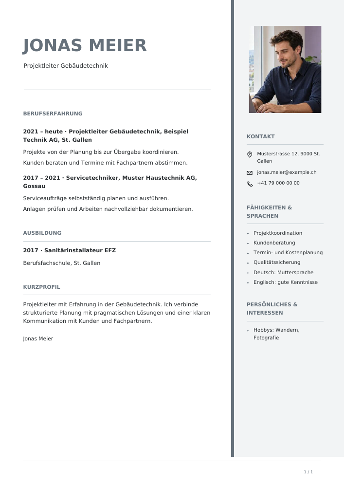 Lebenslauf – Silver Balance