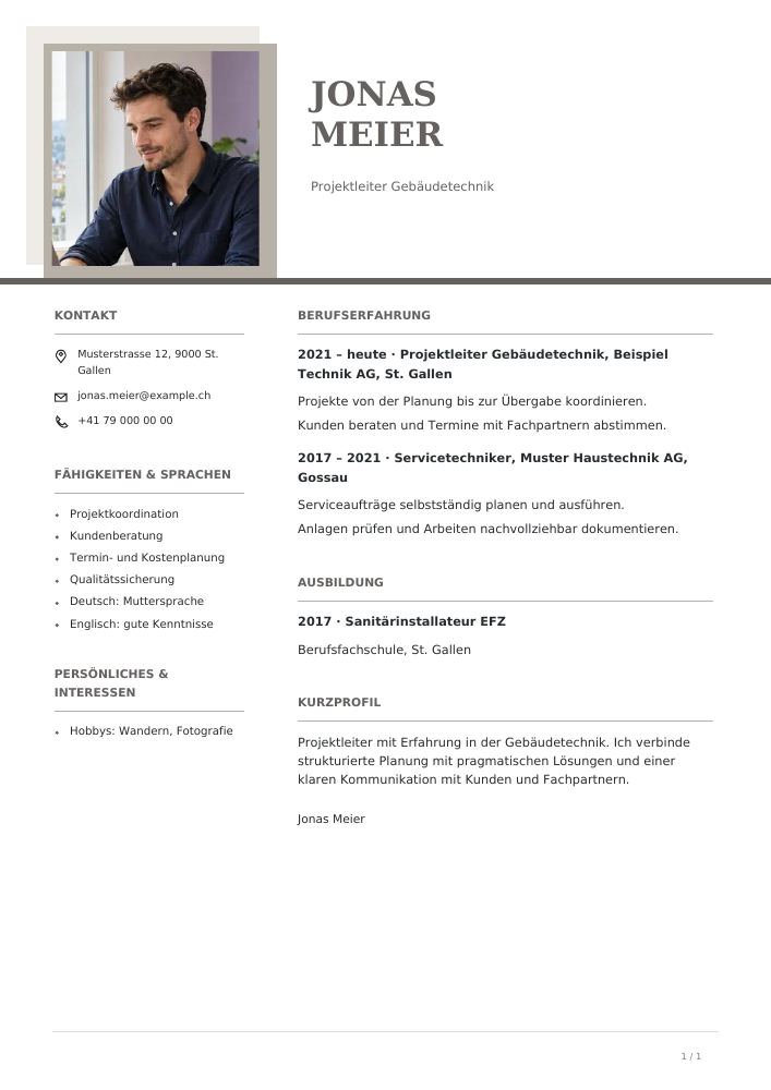 Lebenslauf – Stone Offset